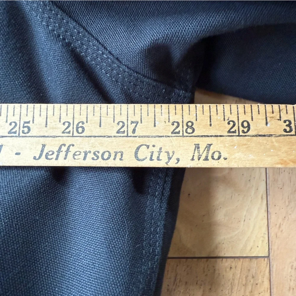 Carhartt Jacket Hooded Quilted‎ Black RN# 14806 Size 2XL XXL Heavy Thick Co Logo